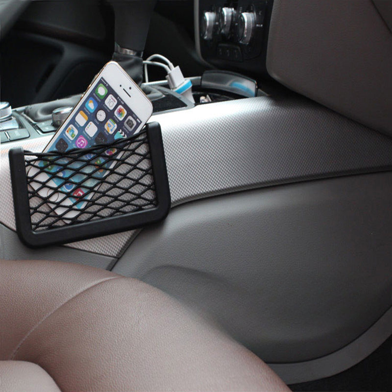 Stylish Mesh Seat Side Storage Bag for Phone and Sundries