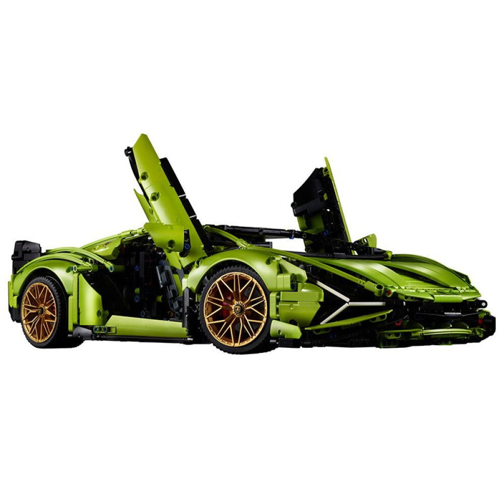 Green Car Building Block Bricks Toy for Adults Kids