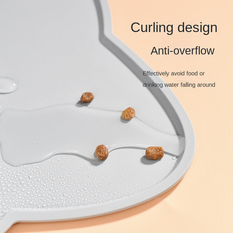 Cloud Shaped Cat Dog Food Mat Waterproof Silicone Feeding Mat