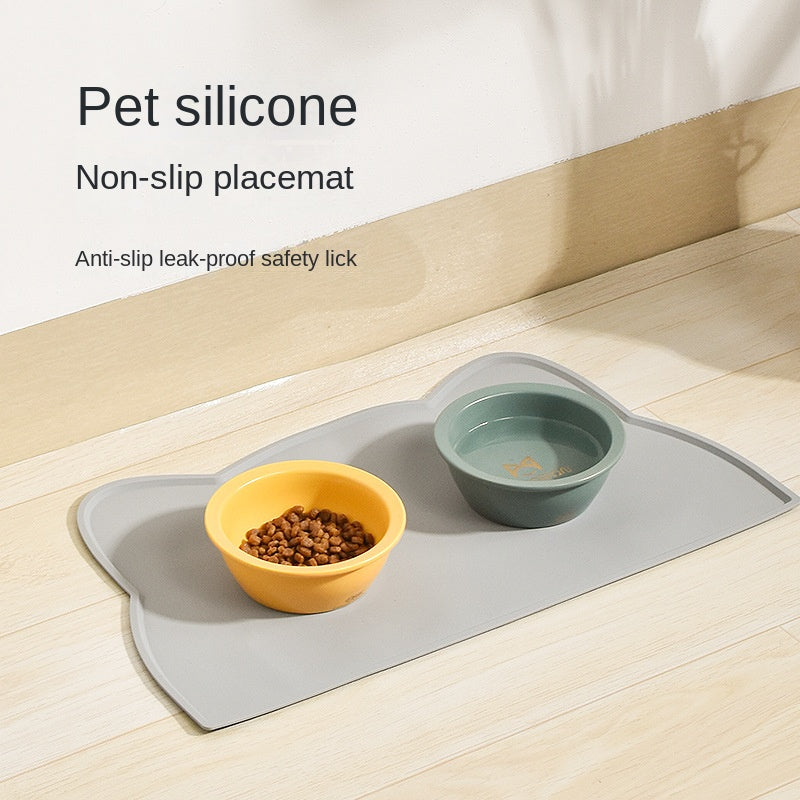 Cloud Shaped Cat Dog Food Mat Waterproof Silicone Feeding Mat