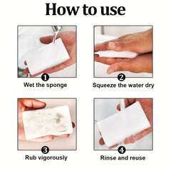 10pcs Magic Cleaning Sponge Eraser Foam Pads Household Kitchen Sponges