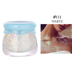 Glitter Eyeshadow Gel Cream Pearly Sequins Pigment Body Face Sparkle