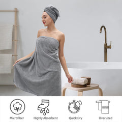 Microfiber Bath Sheet Solid Large Towel Quick Dry Highly Absorbent