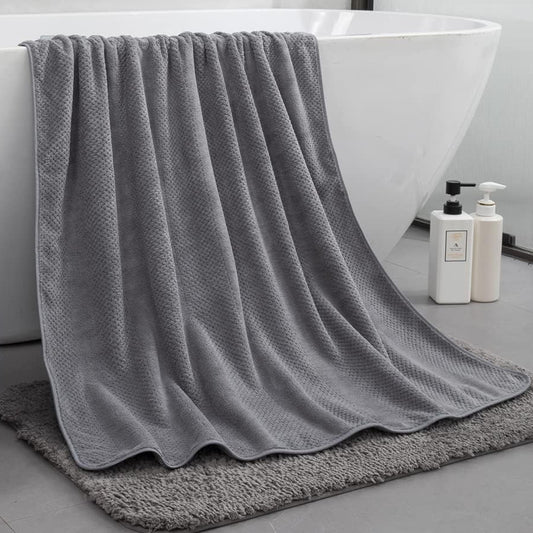 Microfiber Bath Sheet Solid Large Towel Quick Dry Highly Absorbent