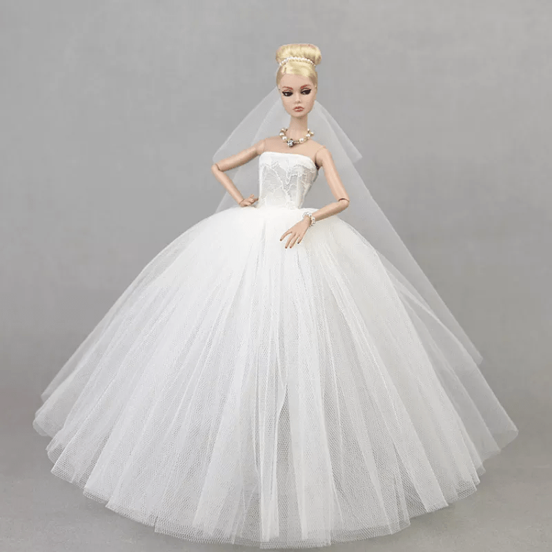 Fairy Princess Wedding Dress Doll Clothes