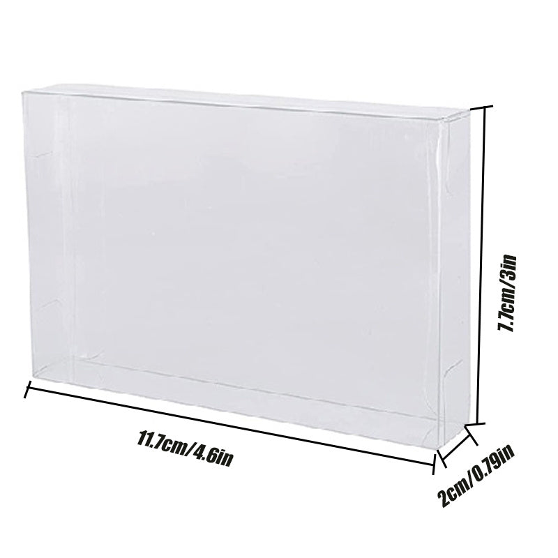 10 Pcs Clear Case Sleeve For N64 Games Cartridge Protector 0 3 MM Thick