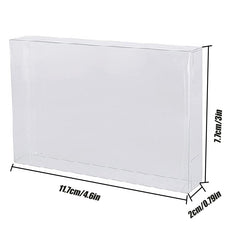 10 Pcs Clear Case Sleeve For N64 Games Cartridge Protector 0 3 MM Thick