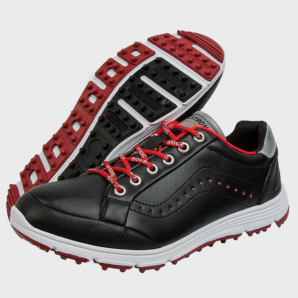 UOFEIY PLUS SIZE Men's Solid Golf Shoes with Spikes