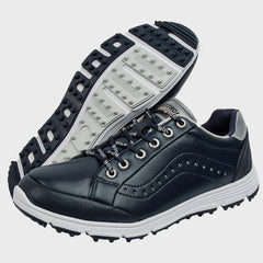 UOFEIY PLUS SIZE Men's Solid Golf Shoes with Spikes