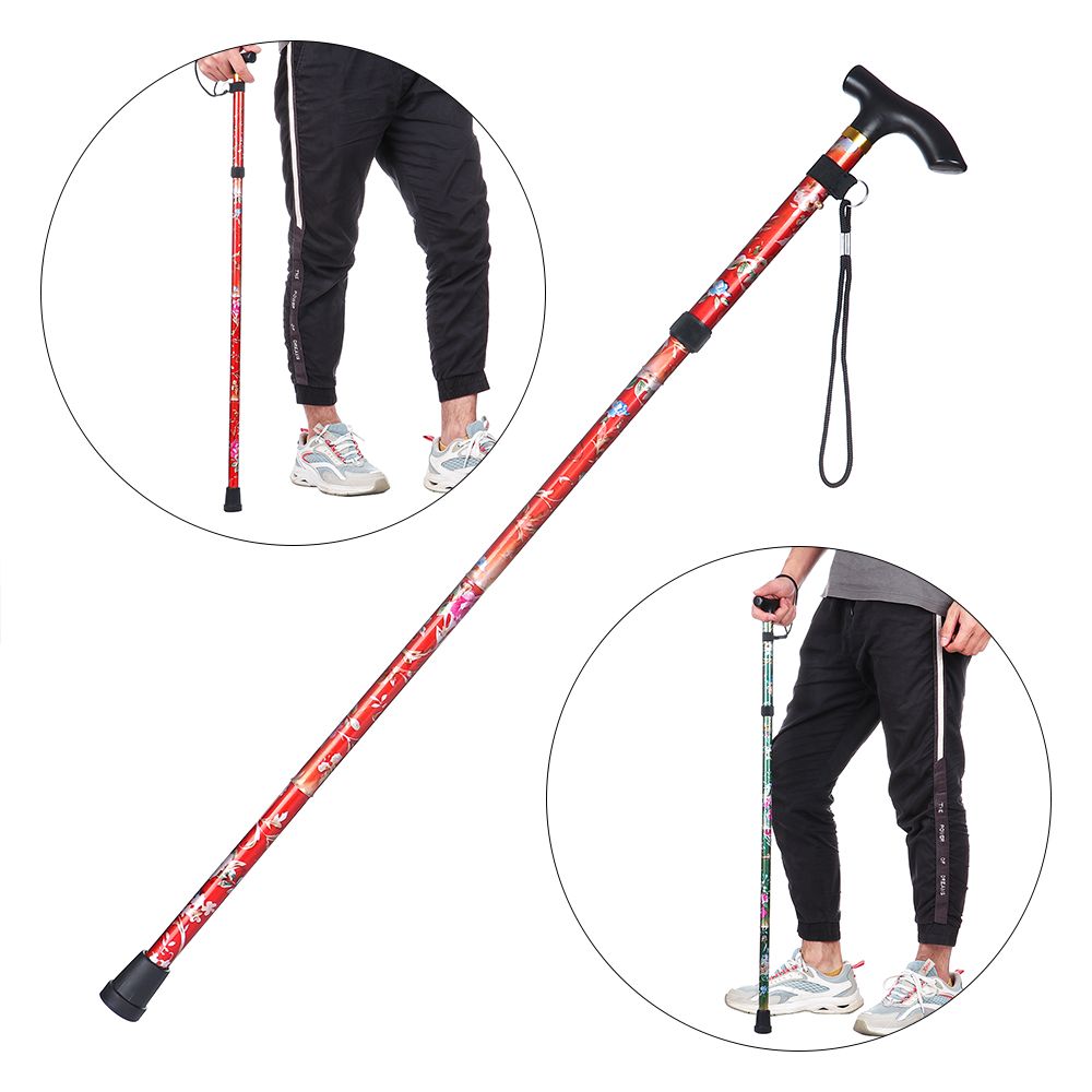 Telescopic Walking Cane Folding Trekking Stick