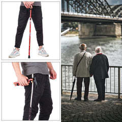 Telescopic Walking Cane Folding Trekking Stick