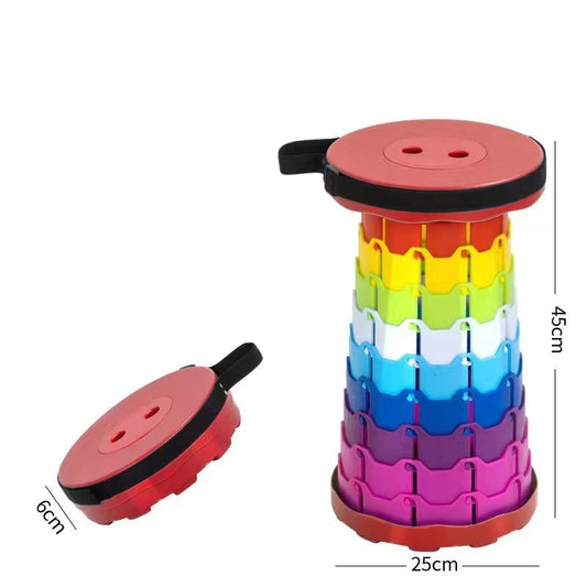 Outdoor Retractable Folding Stool Portable for Camping Hiking BBQ