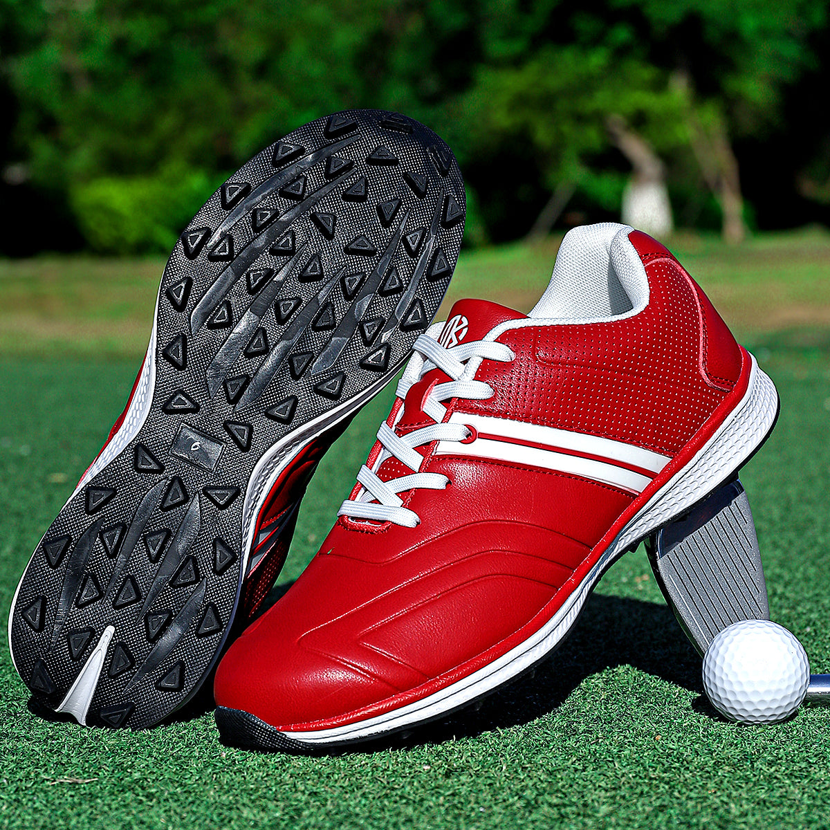 PLUS SIZE Non-Slip Golf Shoes with Spikes for Men