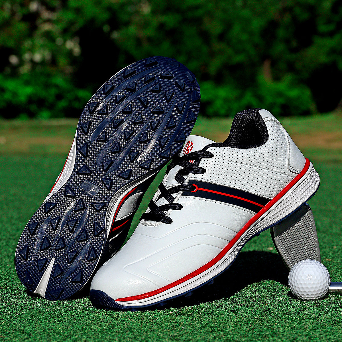 PLUS SIZE Non-Slip Golf Shoes with Spikes for Men