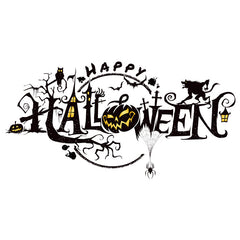 Halloween Decoration Sticker Horror PVC Window Glass Sticker Waterproof