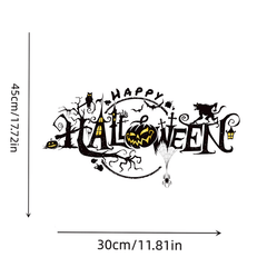 Halloween Decoration Sticker Horror PVC Window Glass Sticker Waterproof