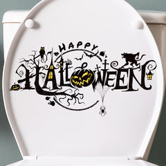 Halloween Decoration Sticker Horror PVC Window Glass Sticker Waterproof