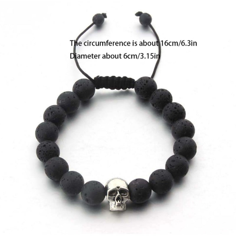 Skull Head Hand String Bracelet Halloween Jewelry Gift