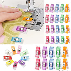 50pcs Sewing Clips Multicolor Plastic Craft Safety Clothing Binding Clips
