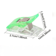 50pcs Sewing Clips Multicolor Plastic Craft Safety Clothing Binding Clips