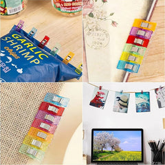 50pcs Sewing Clips Multicolor Plastic Craft Safety Clothing Binding Clips