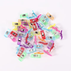 50pcs Sewing Clips Multicolor Plastic Craft Safety Clothing Binding Clips