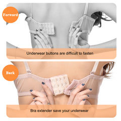 10pcs 4 Hooks Bra Extenders Adjustable Band Buckle