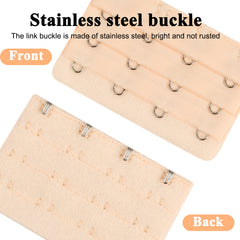 10pcs 4 Hooks Bra Extenders Adjustable Band Buckle