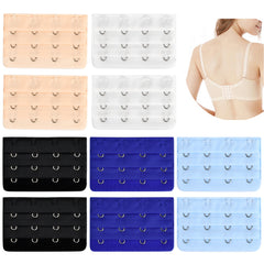 10pcs 4 Hooks Bra Extenders Adjustable Band Buckle