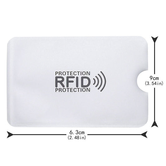 10pcs RFID Blocking Card Holders Anti Degaussing Anti Scan Aluminum Foil Case