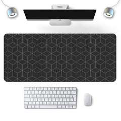 Extra Large Geometric Desk Mat - Wear Resistant & Heat Insulation