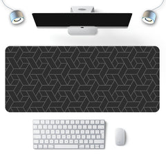 Extra Large Geometric Desk Mat - Wear Resistant & Heat Insulation