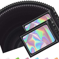 100pcs Holographic Packaging Bag Anti Odor Laser Self Sealing Bag