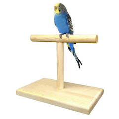 Parrot Desktop Stand Wood Bird Training Standing Stick