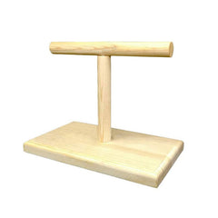 Parrot Desktop Stand Wood Bird Training Standing Stick