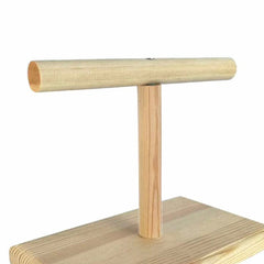 Parrot Desktop Stand Wood Bird Training Standing Stick