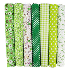 7pcs Mixed Fabrics Quilting Pre Cut Fat Quarters Cotton Bundle