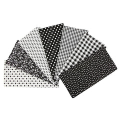7pcs Mixed Fabrics Quilting Pre Cut Fat Quarters Cotton Bundle