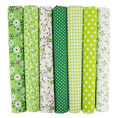 7pcs Mixed Fabrics Quilting Pre Cut Fat Quarters Cotton Bundle
