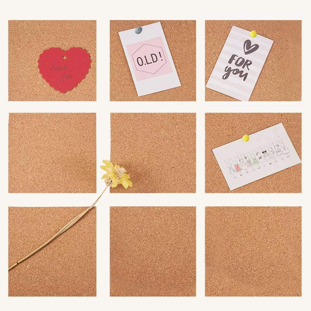 6 Self Adhesive Cork Board Sheets DIY Painting Mat Home Decor