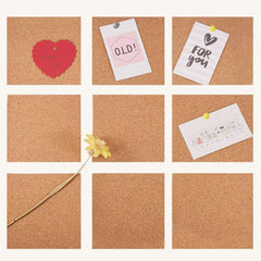6 Self Adhesive Cork Board Sheets DIY Painting Mat Home Decor