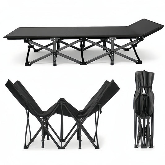 Portable Folding Bed for Outdoor Camping, Office Nap, Beach Travel