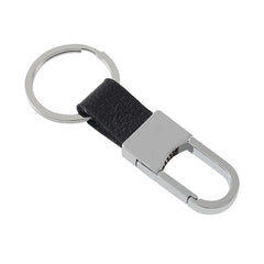 1pc Car Keychain Men's PU Leather Waist Buckle Key Ring Holder