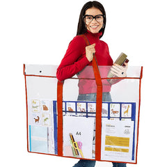 Large Capacity Drawing Board Bag, PVC File Storage Bag