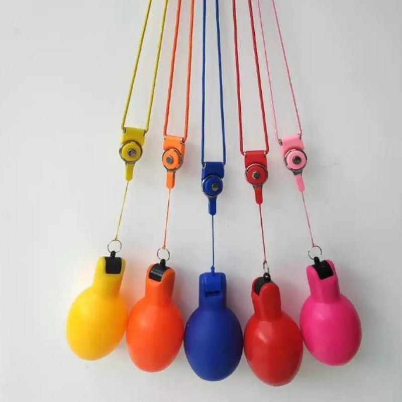 Hand Squeeze Whistle - Survival Alert with Lanyard