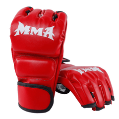 MMA Boxing Gloves Half Finger Training Mitts Halloween
