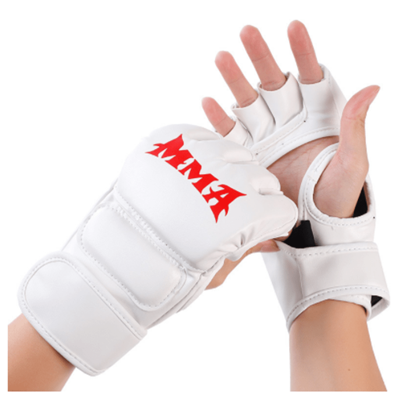 MMA Boxing Gloves Half Finger Training Mitts Halloween