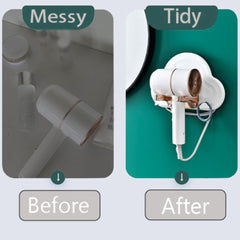 Hair Dryer Rack Bathroom Hair Dryer Storage Shelf Easy To Install