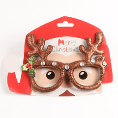 Christmas Party Antlers Glasses Holiday Gift Props