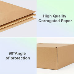 20pcs Corrugated Cardboard Mail Box for Packaging Craft Gift